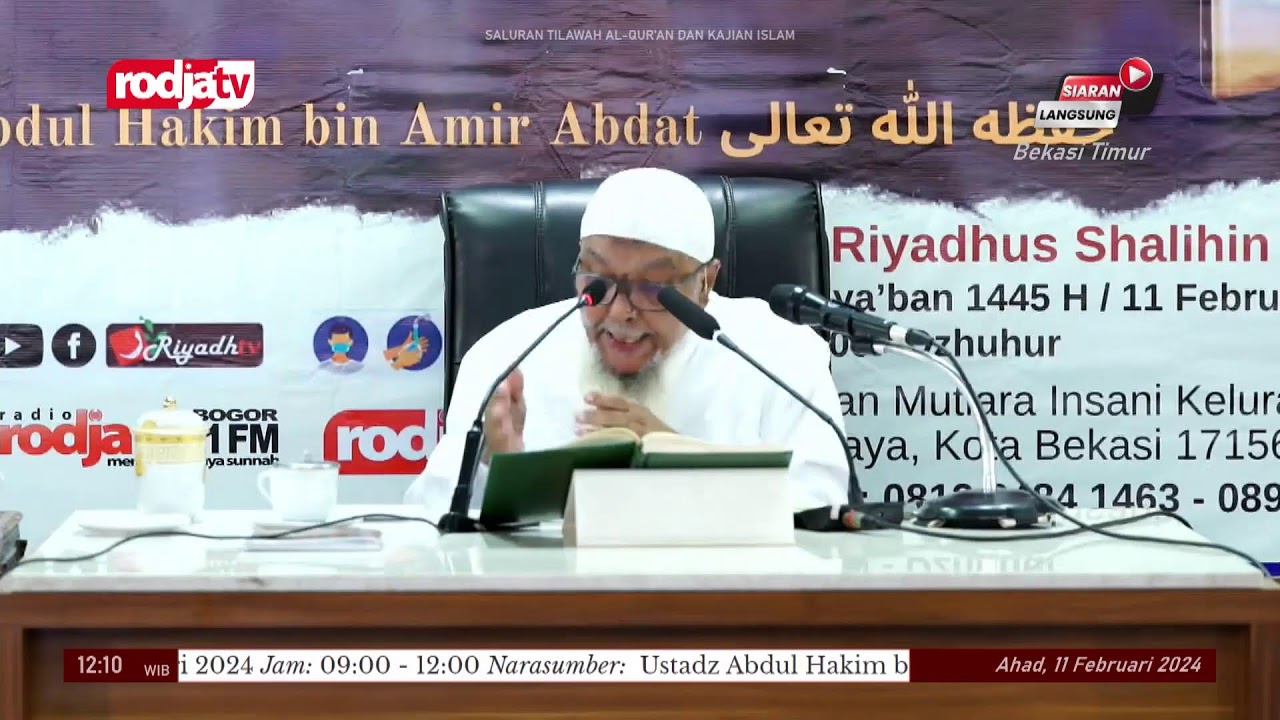 [LIVE] Ustadz Abdul Hakim bin Amir Abdat - Syarah Aqidah Salaf