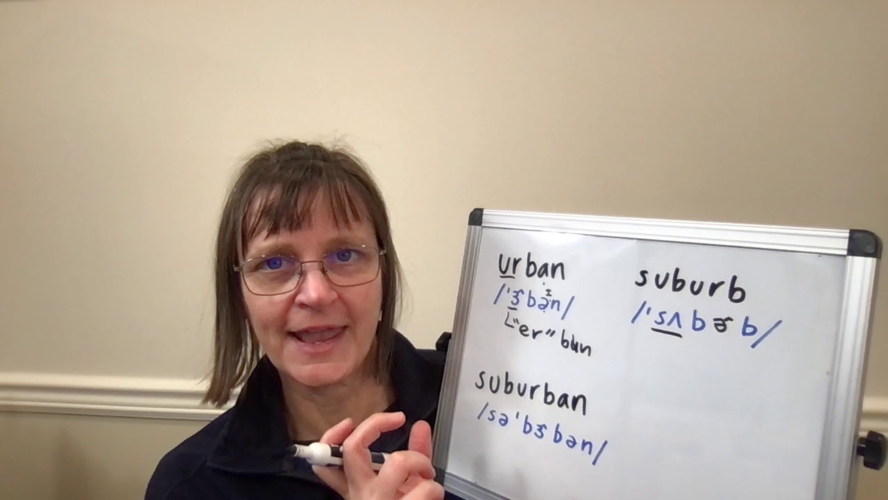 How to Pronounce Urban, Suburb and Suburban