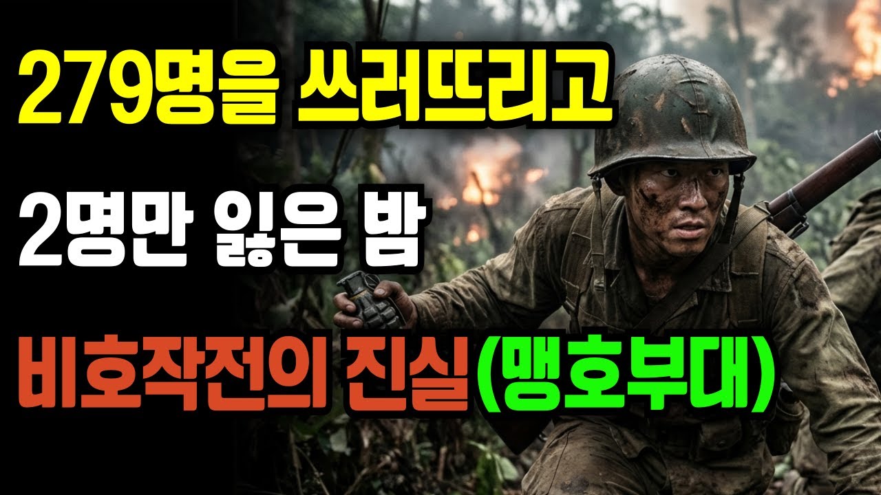 279명을 쓰러뜨리고, 단 2명의 전우만 잃었던 그 처절했던 밤의 신화. 비호작전의 실체 맹호부대