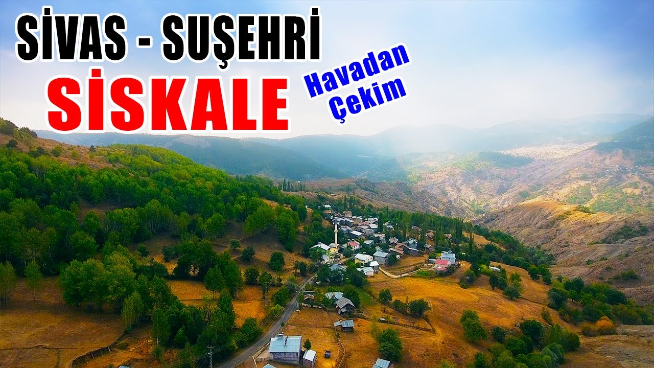 Suşehri Siskale (Kale) - Menekşeli - Göynük - Havara (Havadan Çekim)