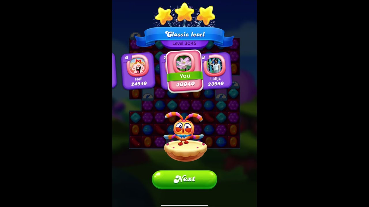 Classic level 3045，⭐️⭐️⭐️ ranked No.3 #candycrush #candycrushfriends #games