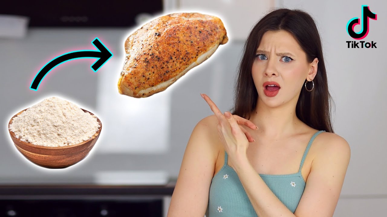 KURCZAK Z MĄKI?  🍗 TESTUJĘ PRZEPIS NA WEGE MIĘSO Z TIKTOKA