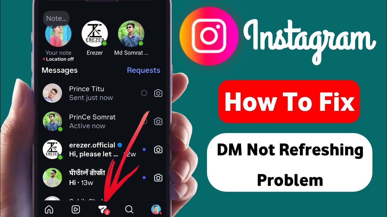 Instagram DM Not Refreshing Problem | Instagram Unread Messages Problem | Instagram DM Not Working