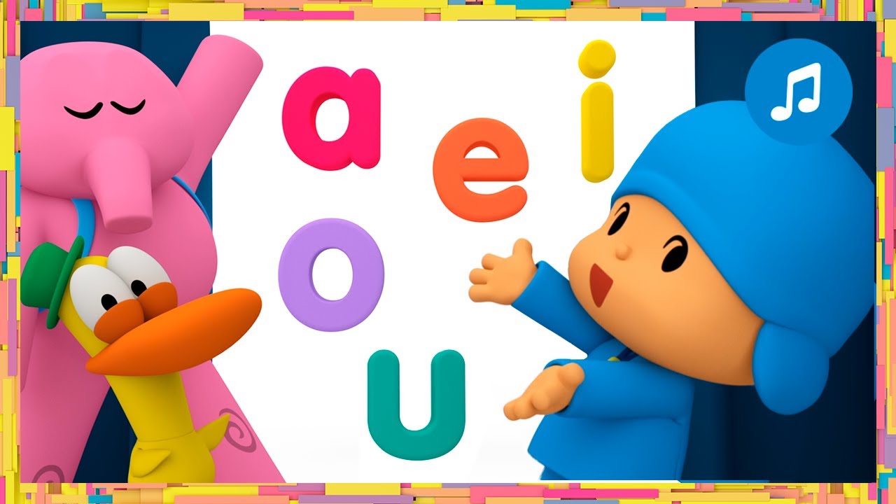 🅰️ Rapsódia das Vogais + MÚSICA INFANTIL - Desenhos animados para Crianças - Pocoyo