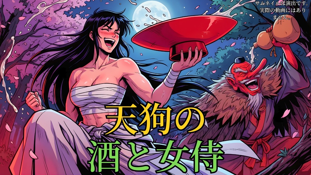 江戸時代の奇妙な記録によると最初の女侍は天狗にお酒を飲ませて名刀を奪い天下無双の戦士になったという笑える昔話と誰も知らない将軍家の秘密の恋の噂話 | 民話 | 野談 | 時代劇 | 昔話 | 説話