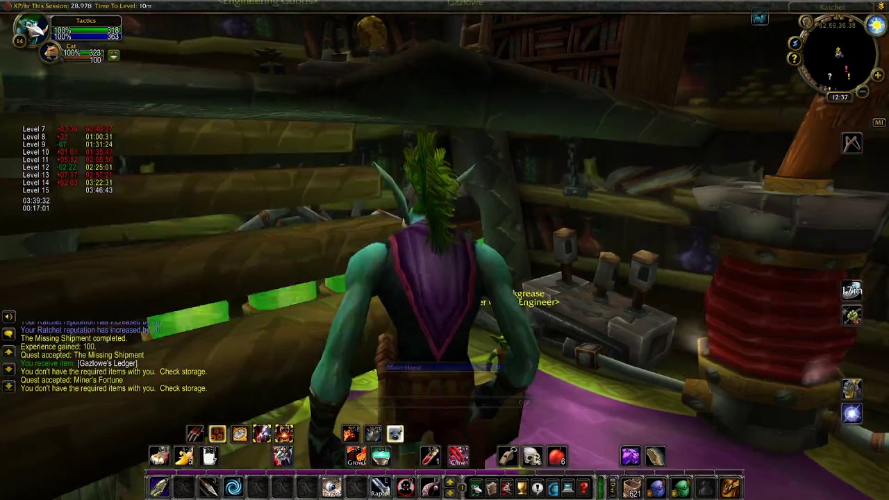 World record 1-60 horde hunter | 14-21 Barrens/Stonetalon/Ashenvale | 3d22h9m | Solo only speedrun
