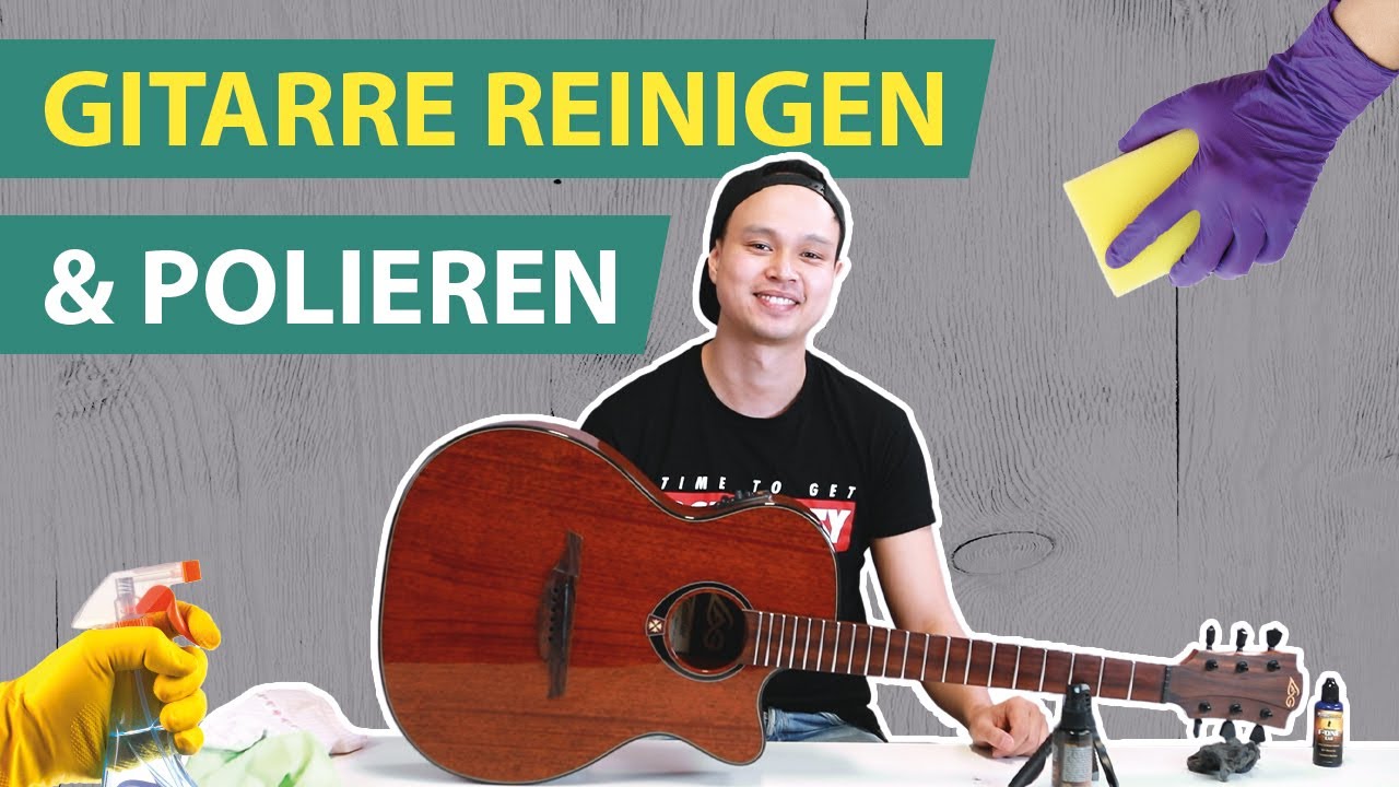 Wie pflegt man eine Gitarre? 🎸🧽 (Reinigen & Polieren)