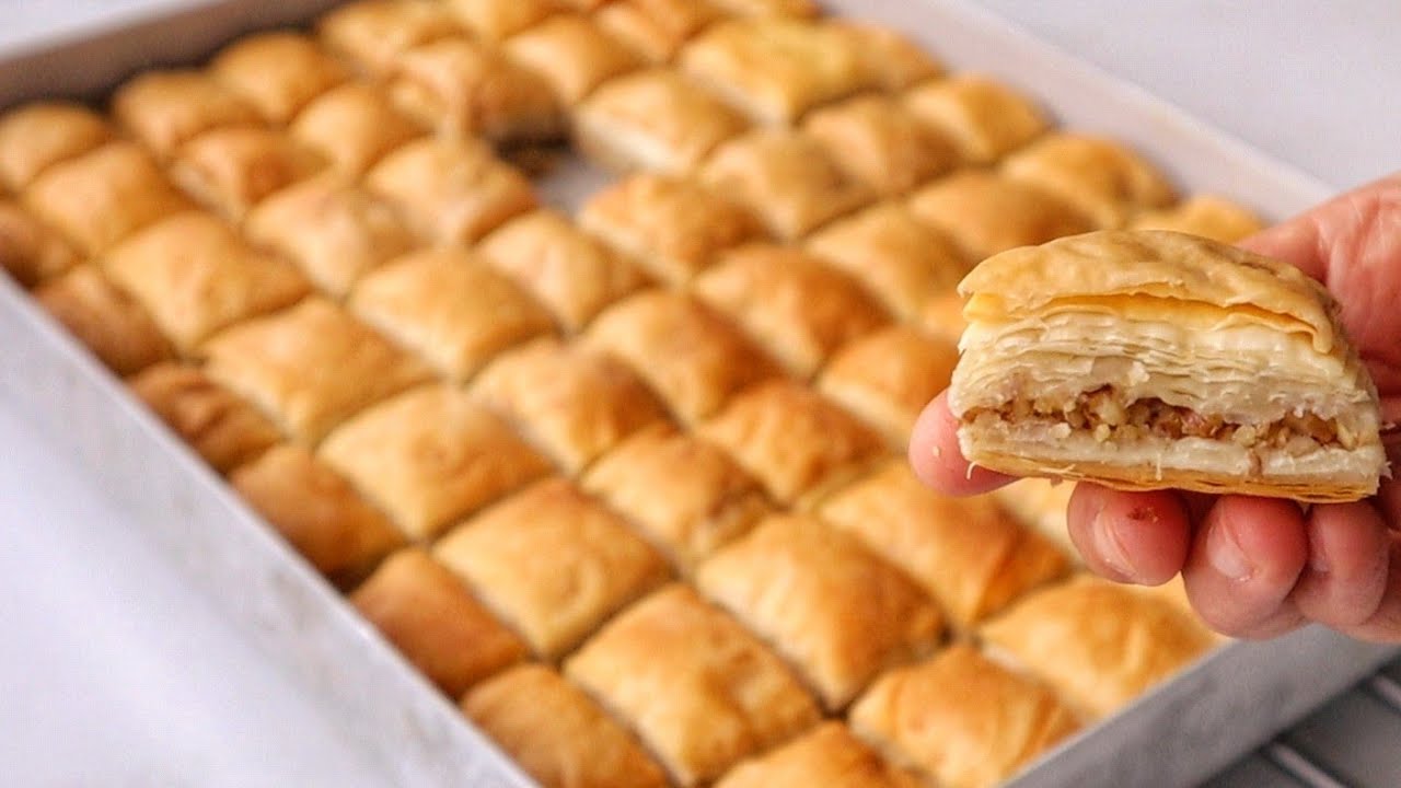 ‼️Bayrama Bu Baklava Olay Olur ☝️ Bir Baklava Ancak Bu Kadar Kolay Olur ✅ EL AÇMASI BAKLAVA TARİFİ 
