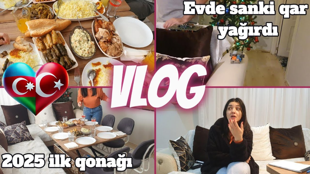 2025'in ilk qonağı.😍Evde soyuqdan donduq🥶#vlog 21