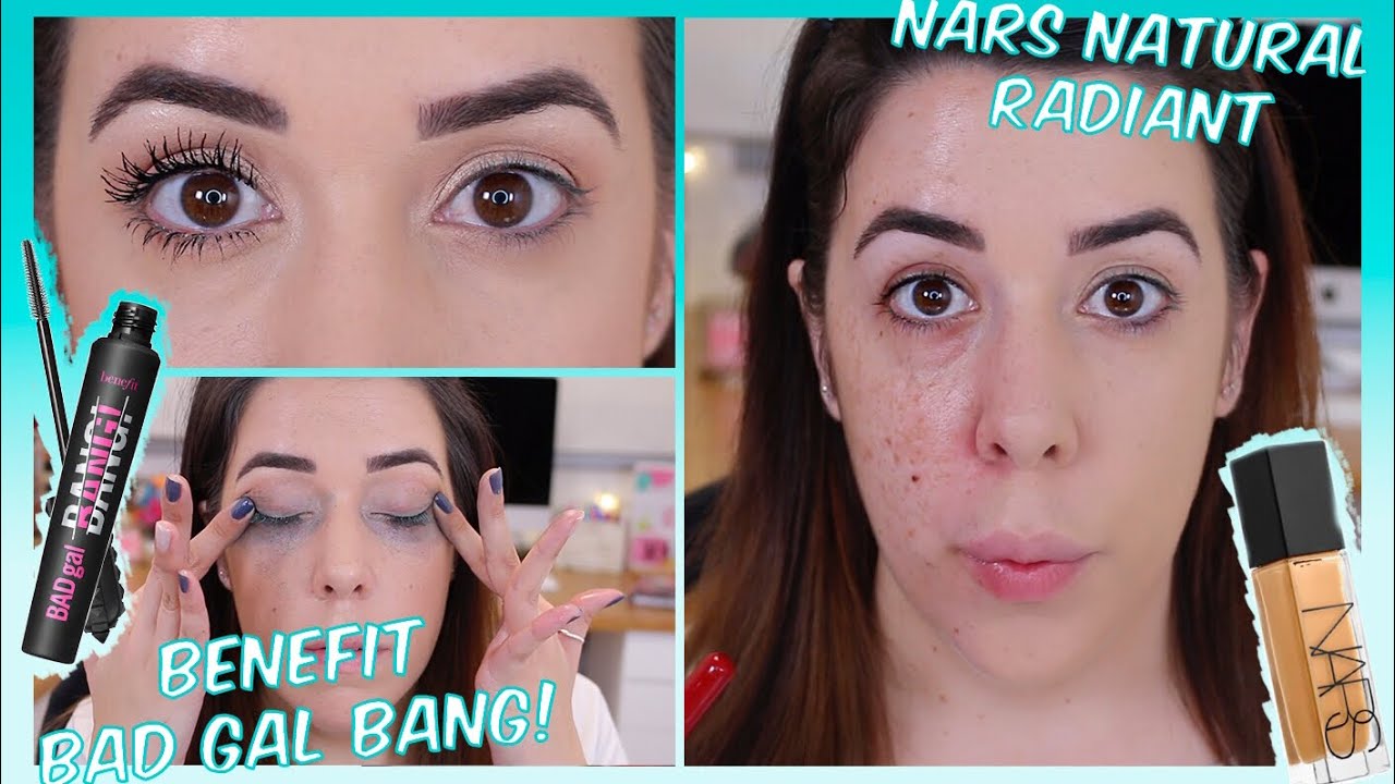 NARS NATURAL RADIANT LONGWEAR FOUNDATION / BENEFIT BAD GAL BANG!  | PONIENDO A PRUEBA