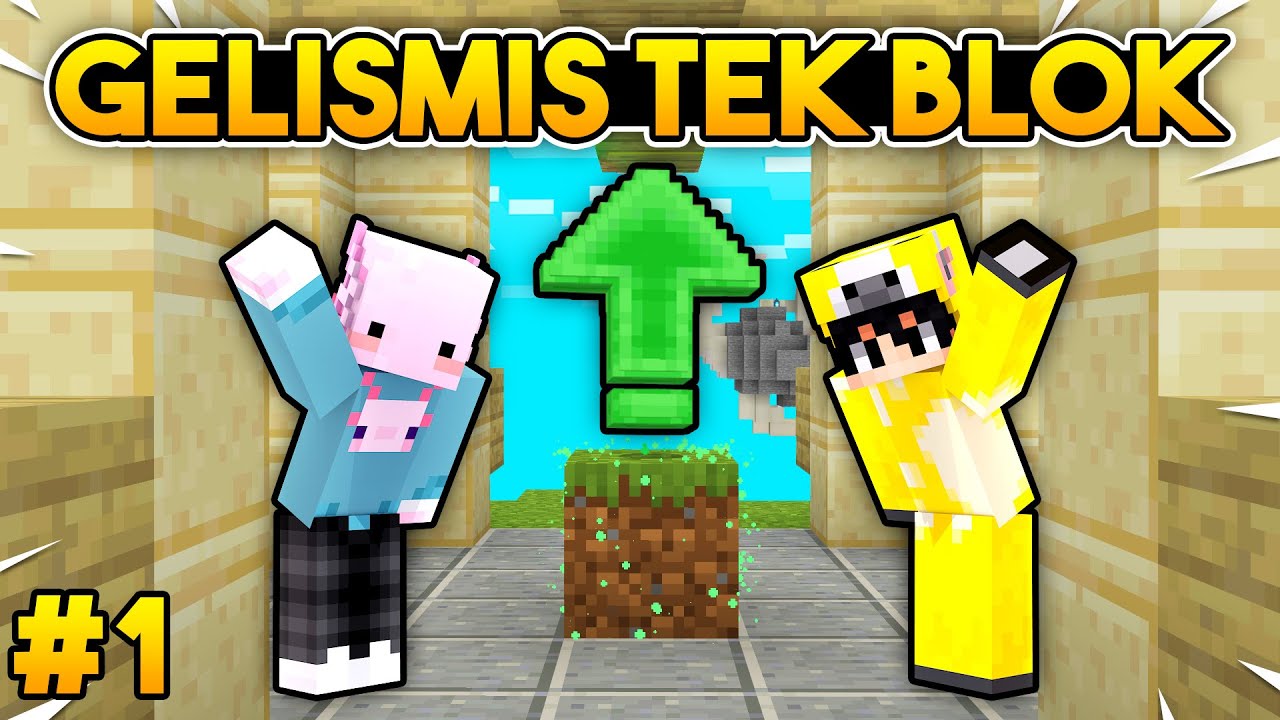 AŞIRI GELİŞMİŞ TEK BLOK!!! | Gelişmiş Tek Blok | Minecraft | #1