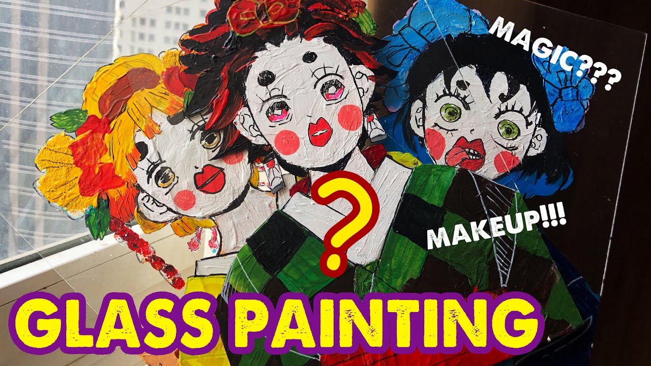 Surprising Paintings On Glass - Inosuke, Zenitsu and Tanjiro | Huta Chan
