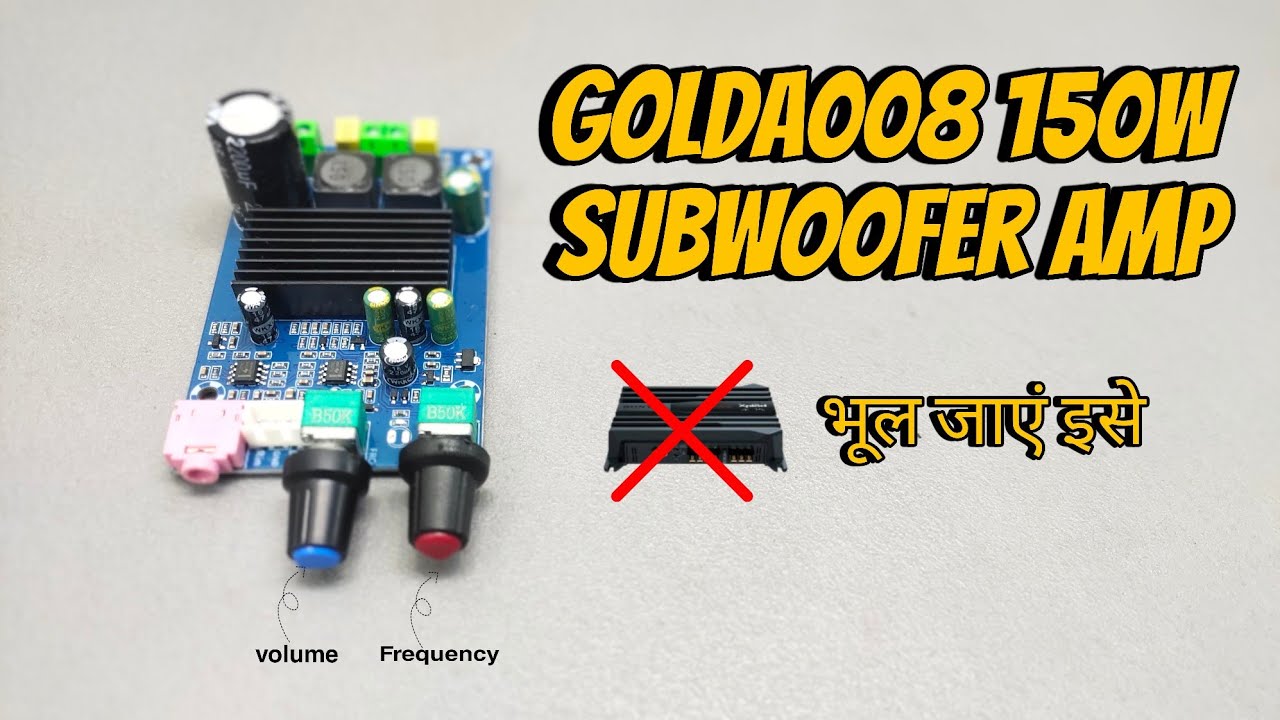 Car subwoofer amplifier || GoldA008 100W Mono Subwoofer Amplifier for 12V, 24V, and 220V - DIY Guide