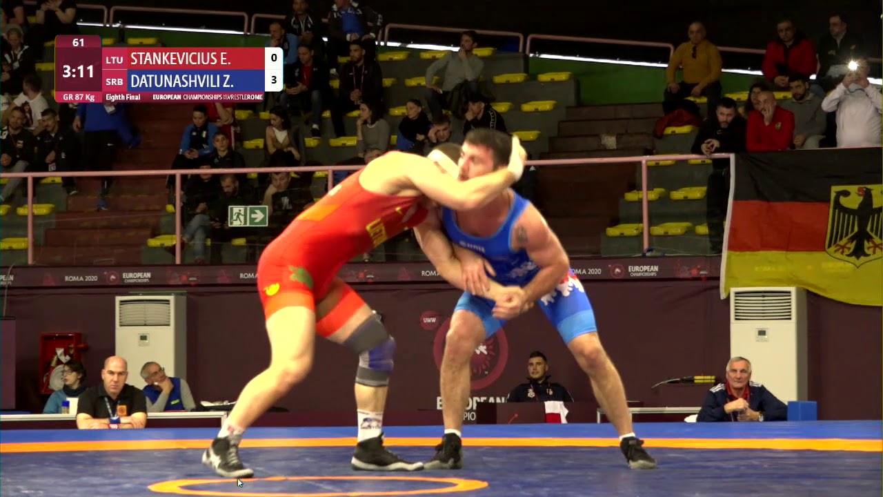 1/8 GR - 87 kg: E. STANKEVICIUS (LTU) v. Z. DATUNASHVILI (SRB)