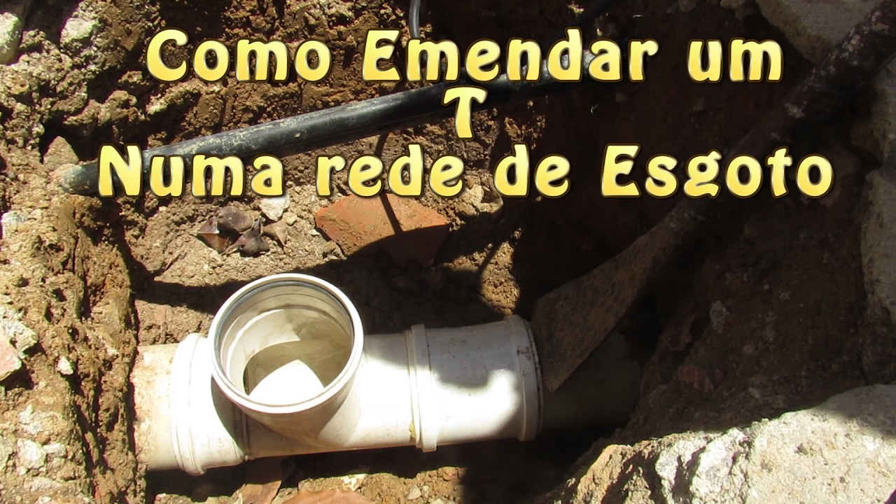 Como emendar um T Numa Rede de  Esgoto Ativa