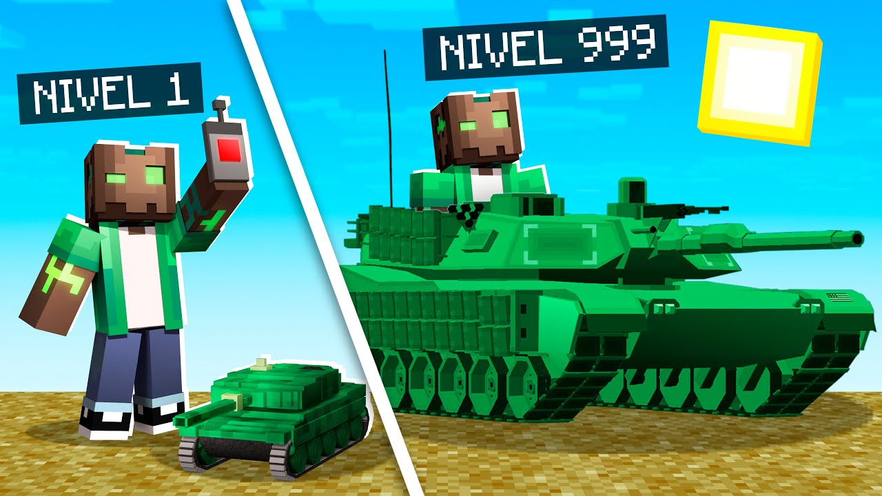 MINECRAFT pero CREAMOS TANQUES MUY PODEROSOS! 💥😱 MINECRAFT ALEATORIO