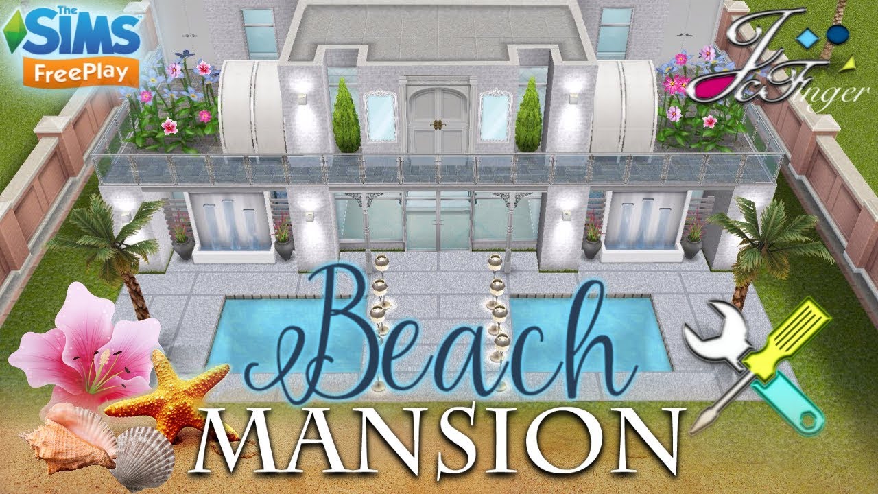 The Sims FreePlay  🛠 LIVE BUILD 🛠 🐚🌴| BEACH MANSION |🌴🐚 By Joy.
