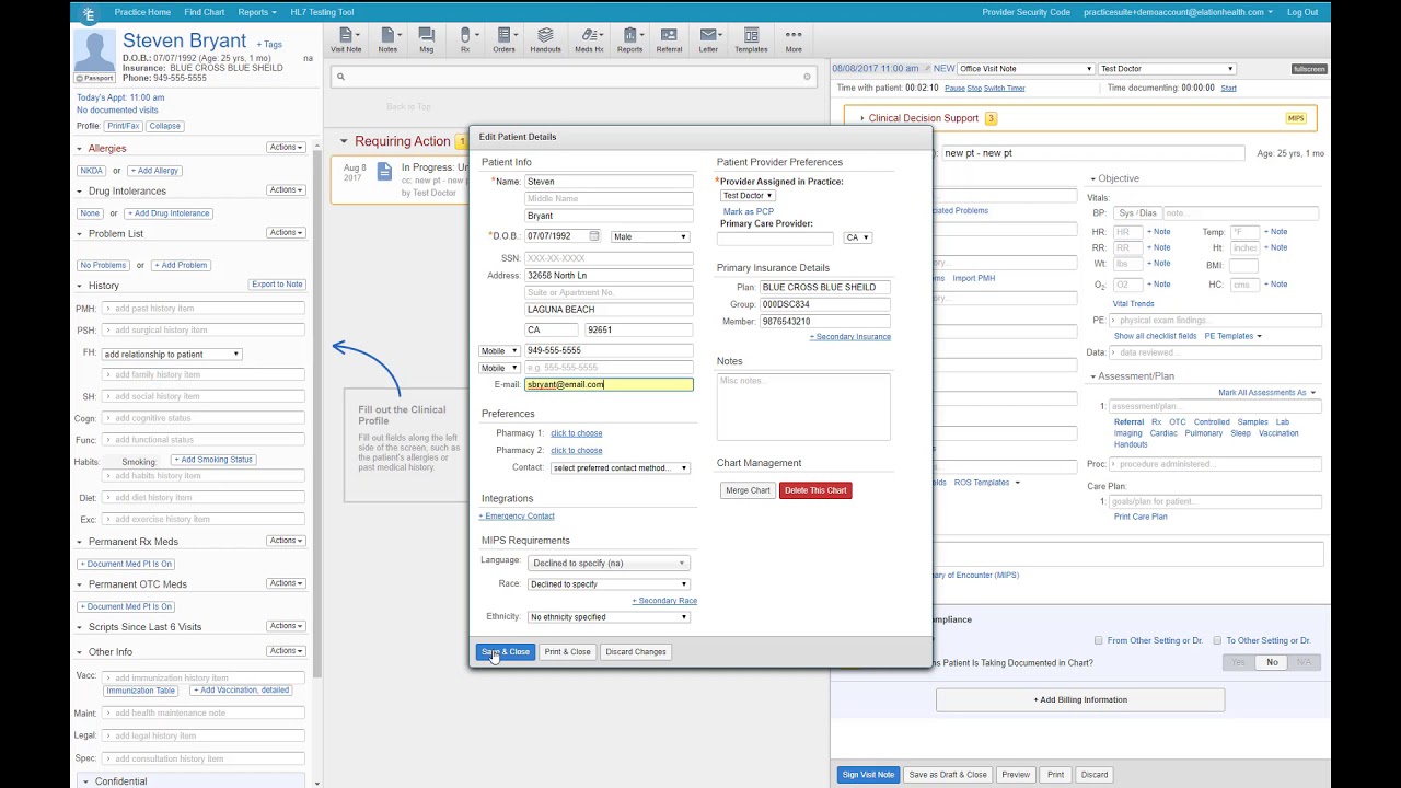 Overview of Elation Health Interface
