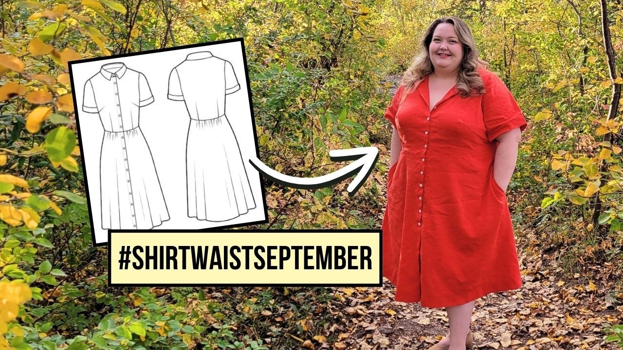 Пошив классического платья-рубашки для #ShirtwaistSeptember