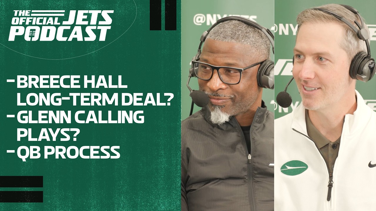 Will Jets Franchise Tag Breece Hall? | Aaron Glenn and Darren Mougey Join Official Podcast