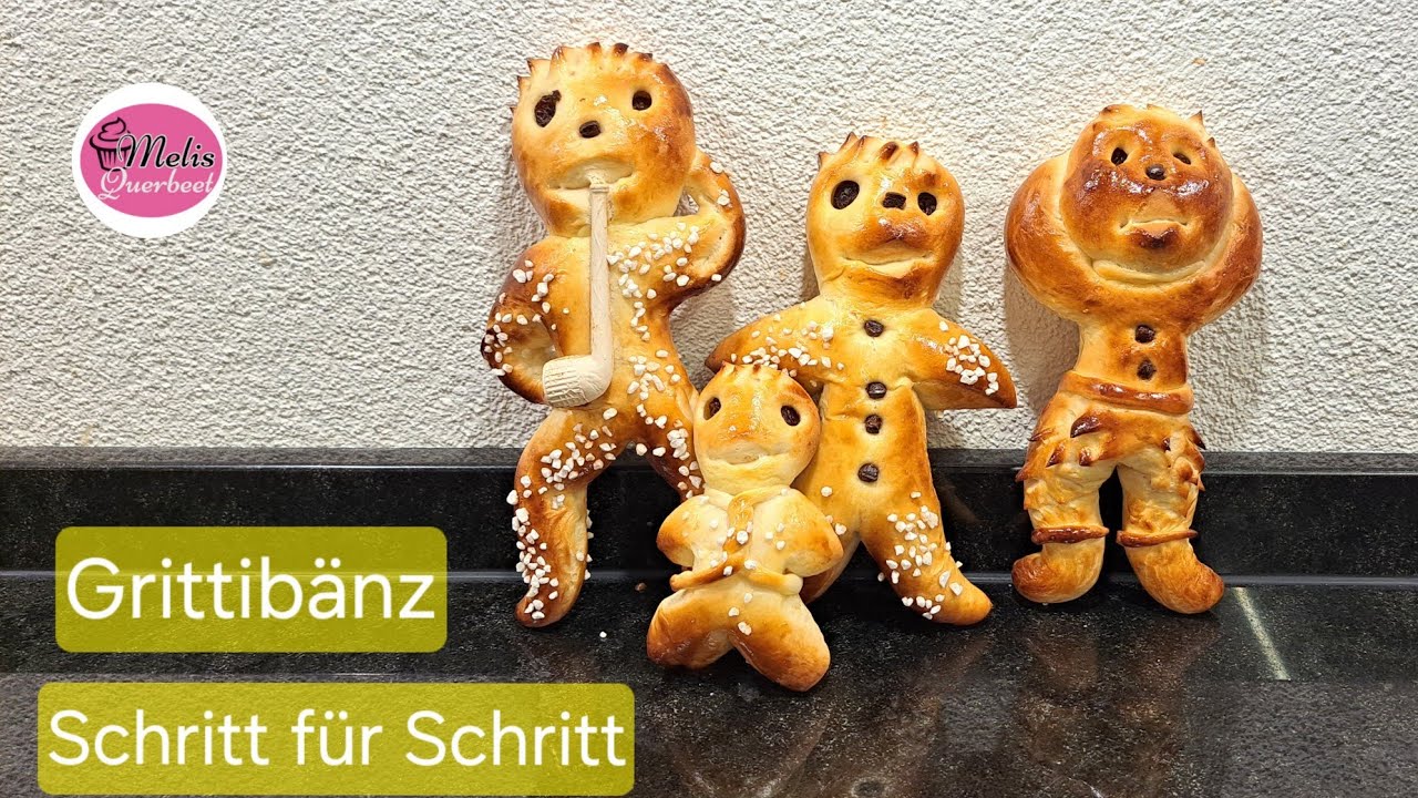 Grittibänz / Weckmänner backen – Schritt für Schritt zu 4 kreativen Formen #melisquerbeet #backen