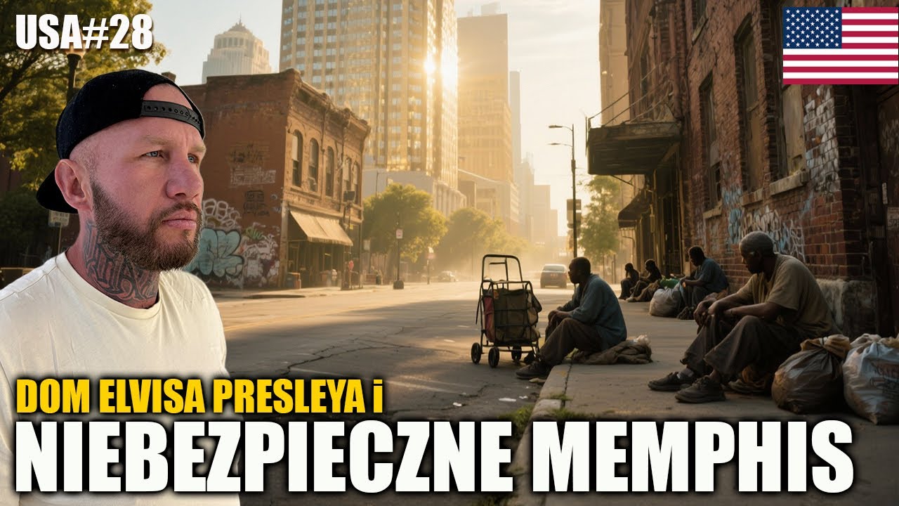 Odwiedziliśmy najbardziej NIEBEZPIECZNE miasto w USA 🇺🇸 Memphis i dom ELVISA PRESLEYA #28