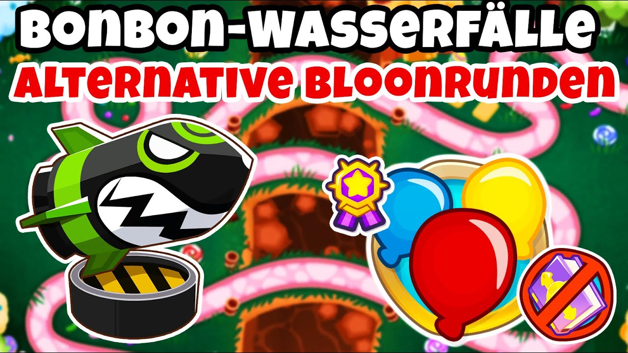 Bonbon-Wasserfälle: alternative Bloonrunden - ohne Affenwissen (Candy Falls) [#BloonsTD6]