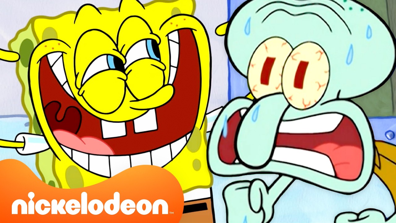 60 Minutes of Squidward Being Annoyed at SpongeBob 🙄 | @Nicktoons