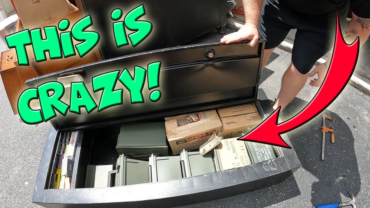 WE FOUND SO MUCH AMMUNITION IN ANOTHER SAFE FROM THIS ABANDONED STORAGE LOCKER!