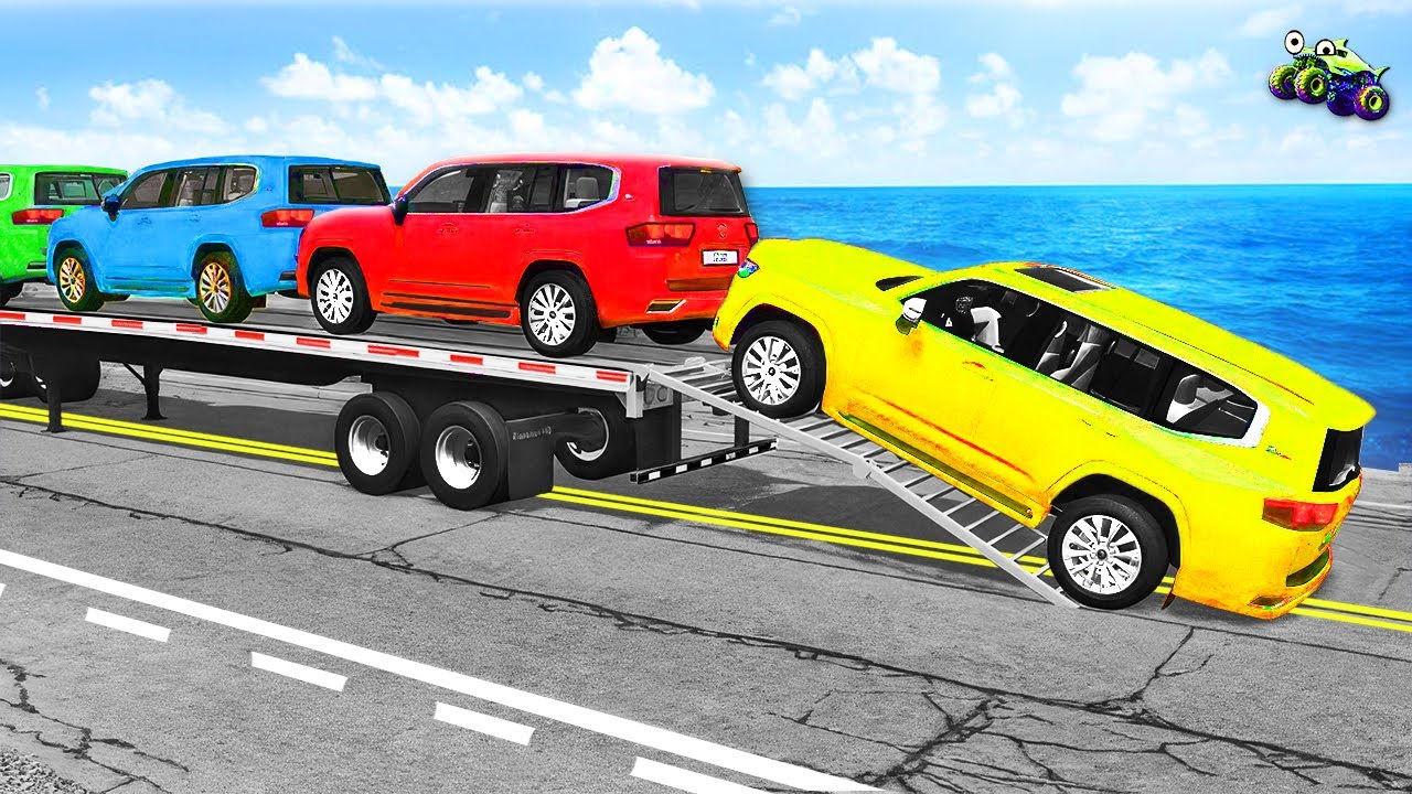 Truck vs Giant Speed Bumps – Crazy Impact Crash Physics – BEAMNG Part 10. 🧯