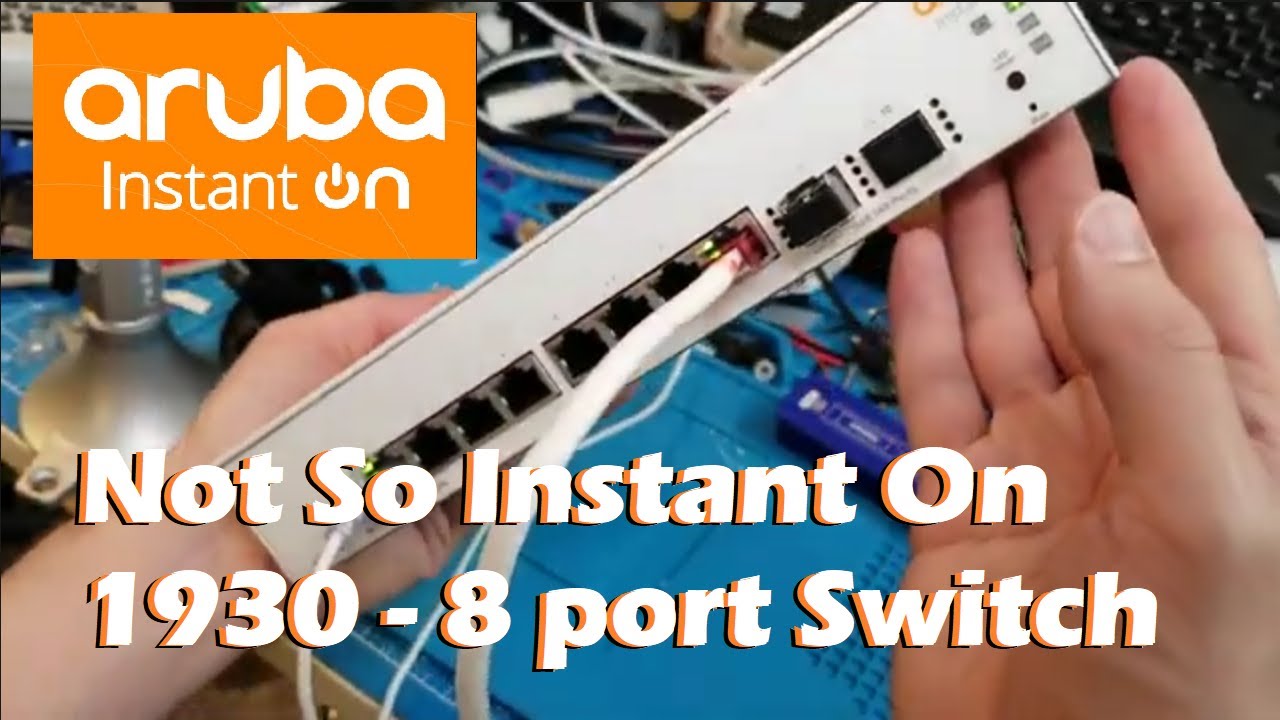 Aruba Instant On 1930 8 port - unboxing and vlan setup.