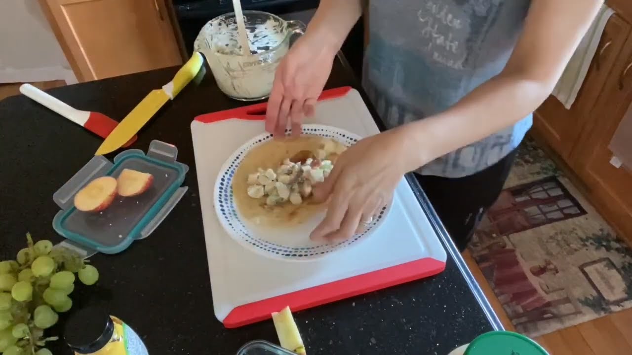 Quick Apple Chicken Salad Wrap