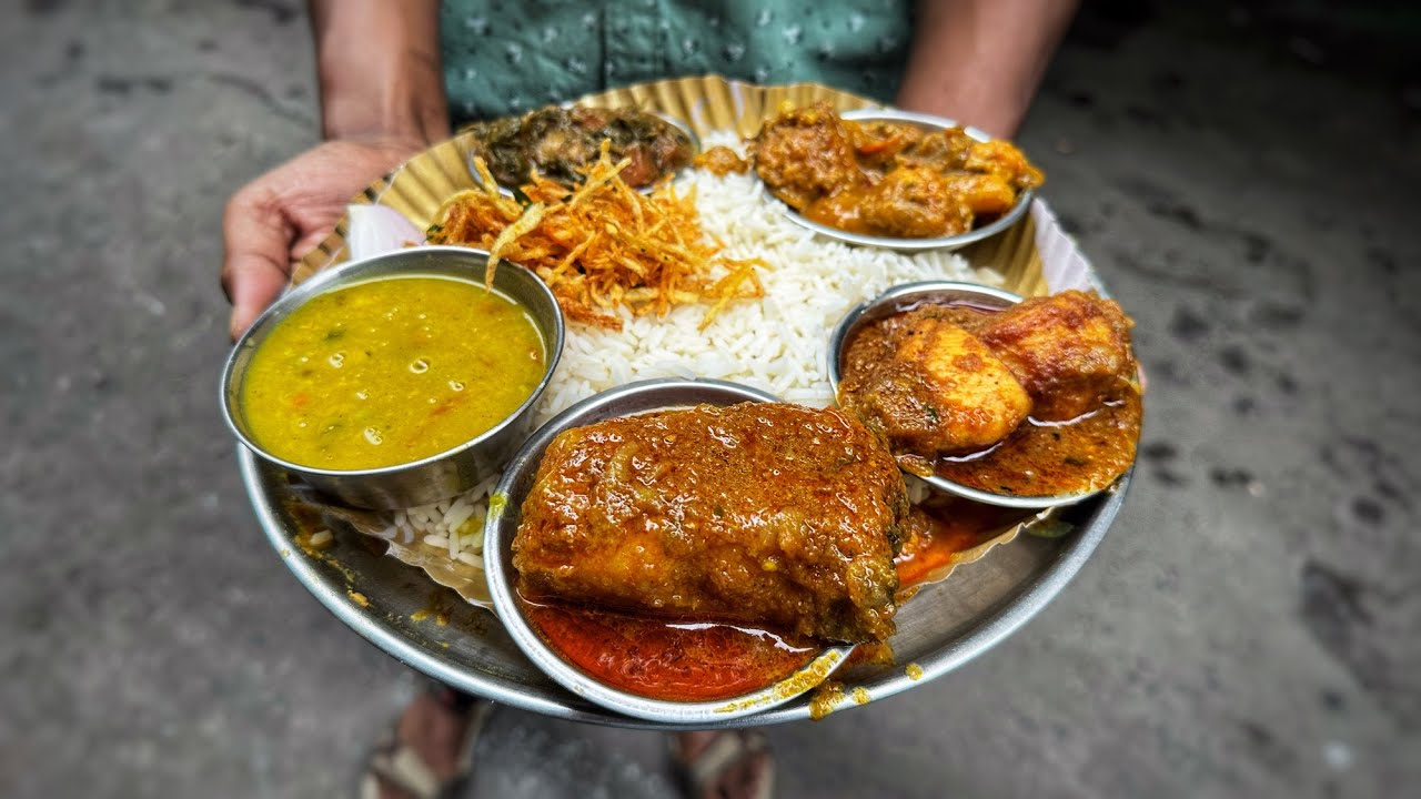 This Place is Famous For All Mix Veg & Nonveg Thali’s | Kolkata Street Food | Street Food India
