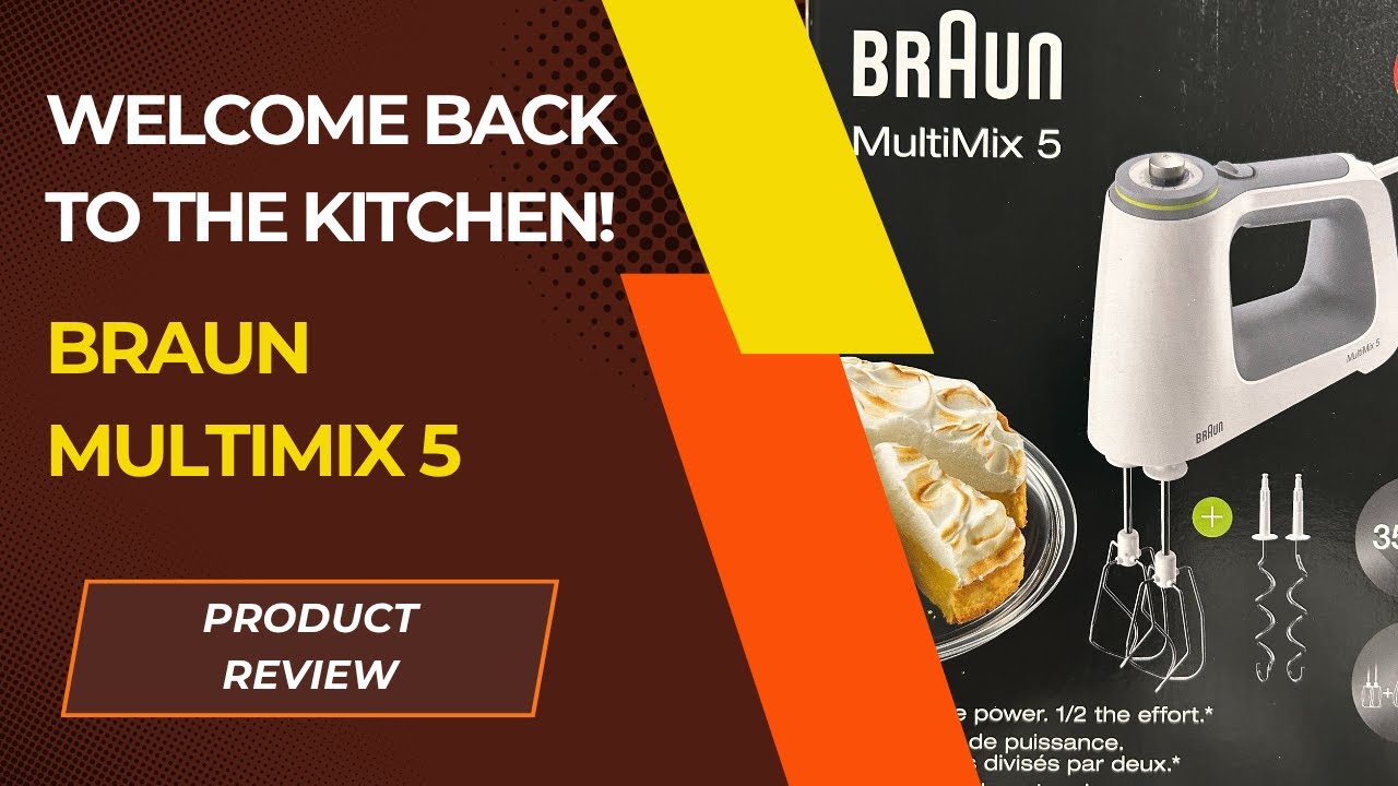 Braun Multimix 5 HM5100WH hand mixer unboxing, demonstration, and review.  350W of pure power!