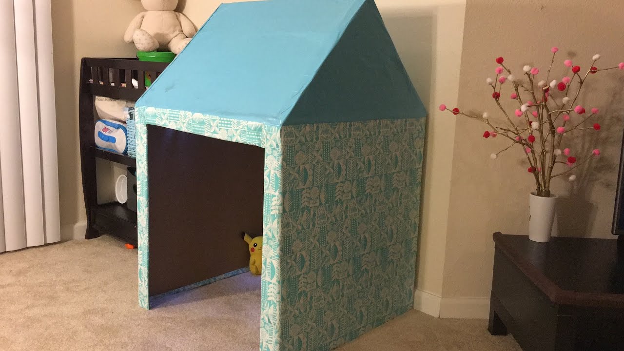 How to build a cardboard playhouse for kids Time-lapse video