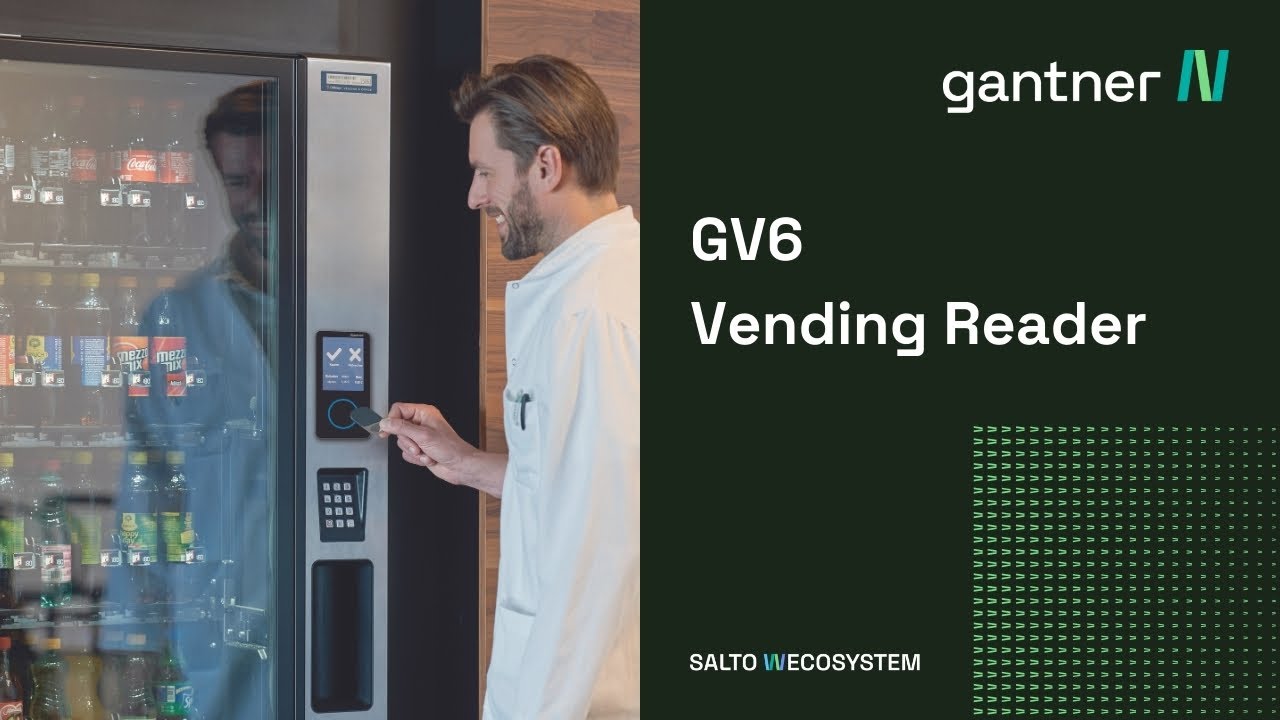 GV6 Vending Reader for cashless payments at vending machines - GANTNER