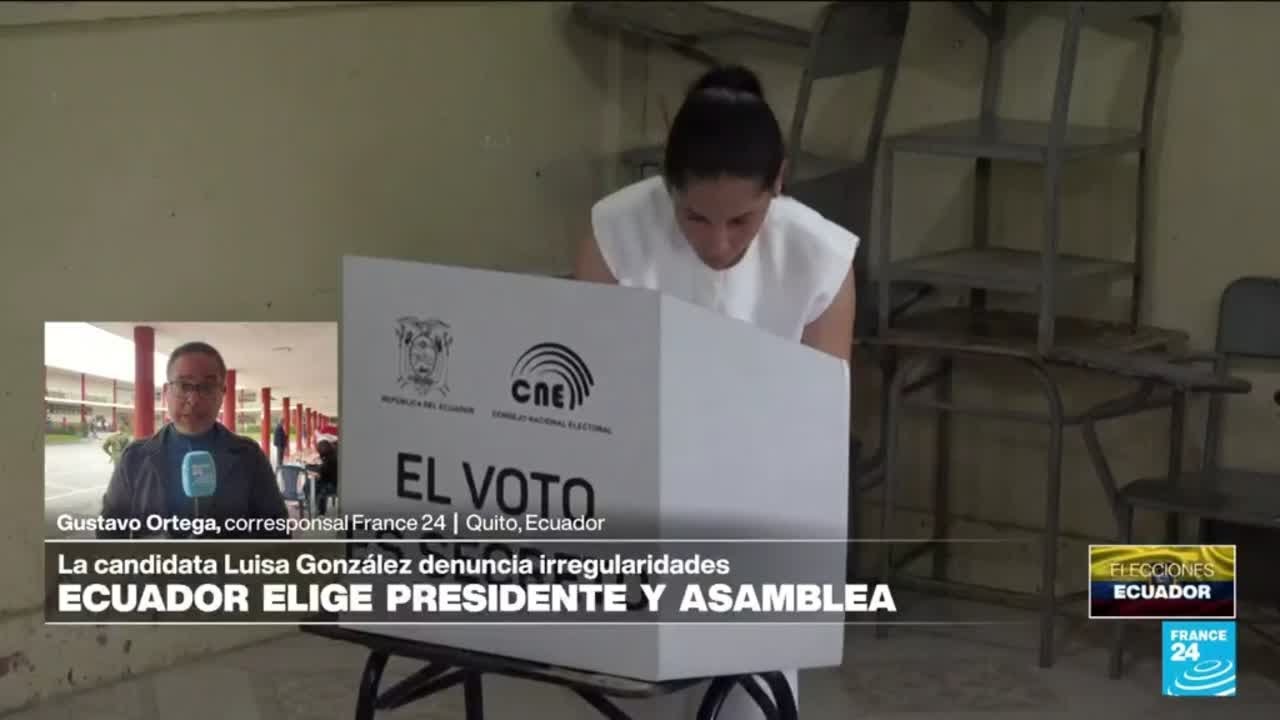 Informe desde Quito: candidatos presidenciales denuncian irregularidades &bull; FRANCE 24 Espa&ntilde;ol