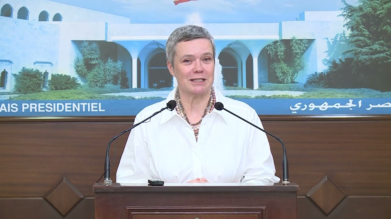Press Remarks of EU Ambassador Sandra De Waele from the Presidential Palace in Baabda