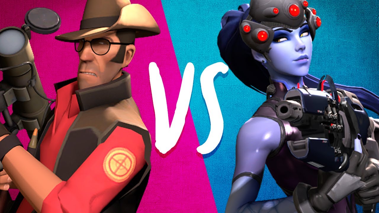 Снайпер TF2 против Роковой вдовы (статистический бой)