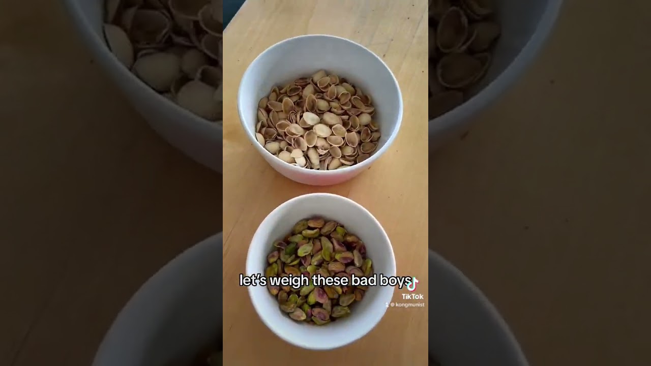 Pistachio shell percentage