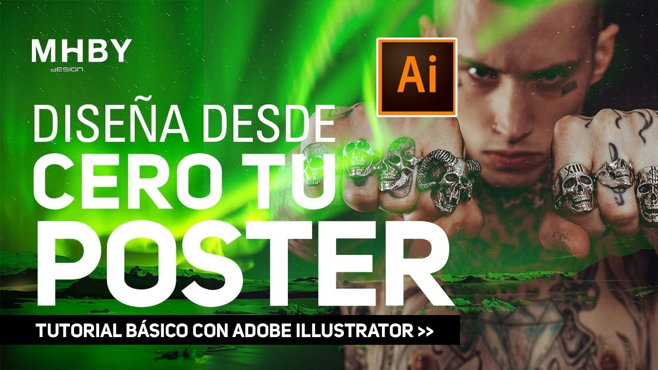 DISEÑAR un poster DE CERO con Illustrator 🔝