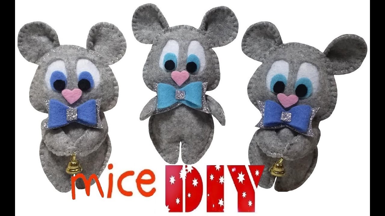 Felt mouse / Мышка из фетра своими руками/A mouse 2020 /Символ 2020 года своими руками/ Мышь МК