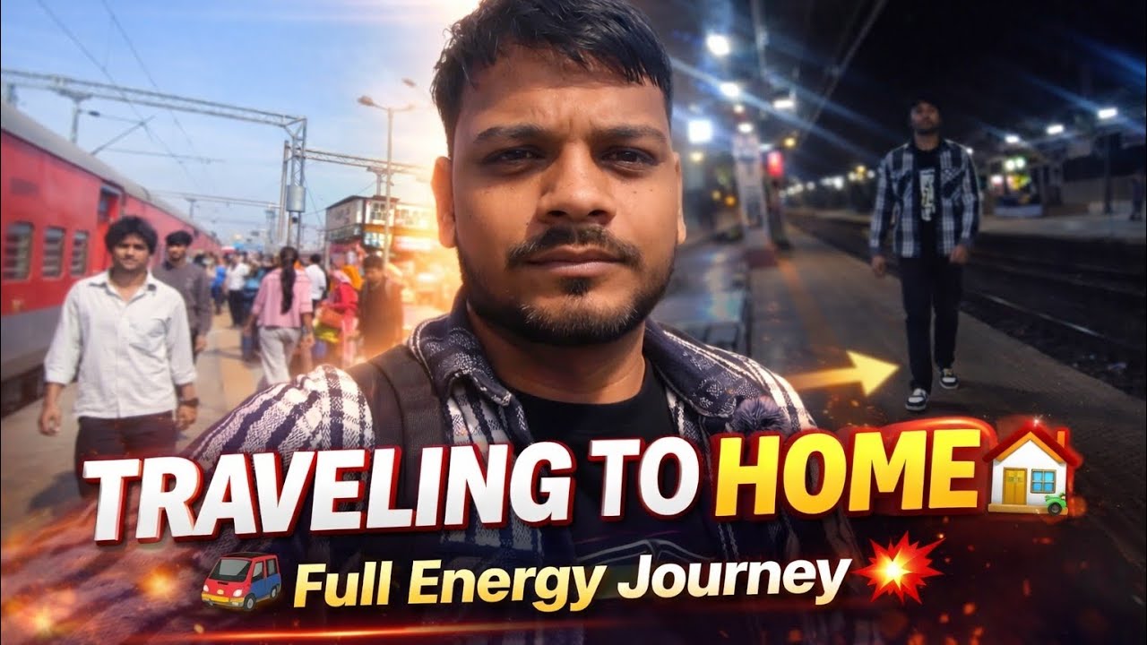 Finally Ghar Ki Ore! 🚆🔥 Traveling To Home Vlog