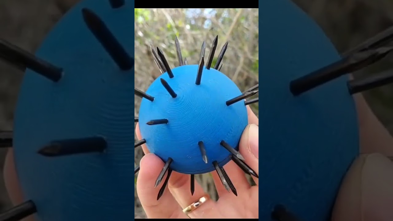 Don’t Try This… 3D Printed Spike Ball 😳