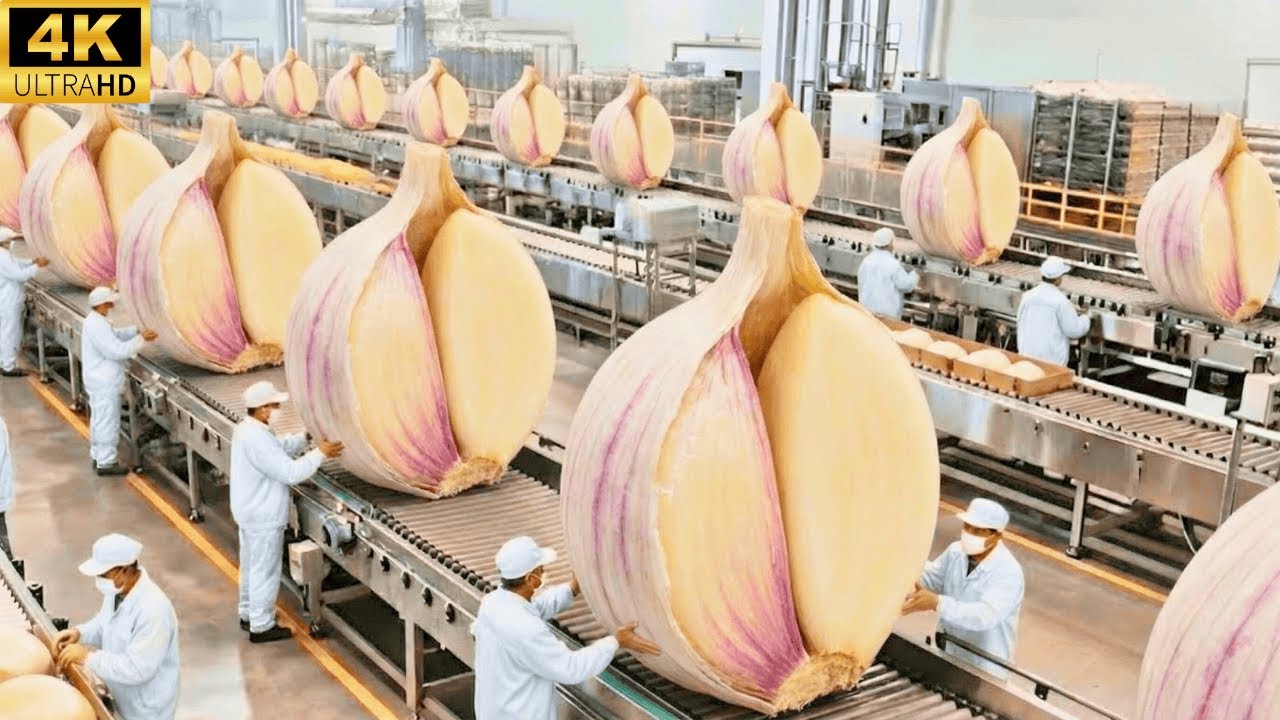 Industrial Scale Black Garlic Production – How They Make Millions of Giant Bulbs