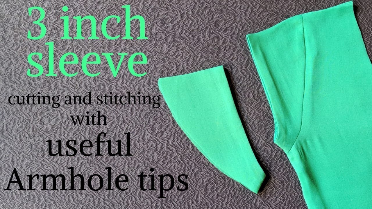 3 inch Sleeve(Baaju) making with very useful Armhole tips.