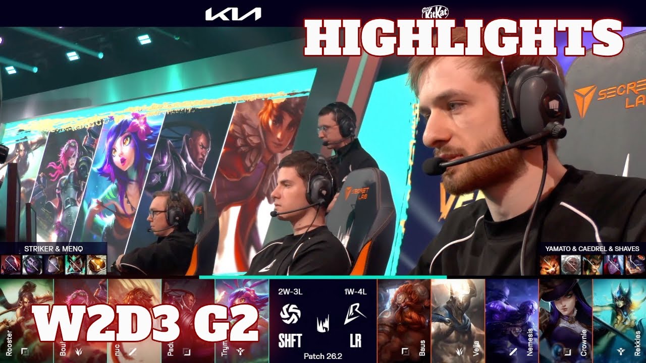 SHFT vs LR - Highlights | Week 2 Day 3 LEC Versus 2026 | Shifters vs Los Ratones W2D3