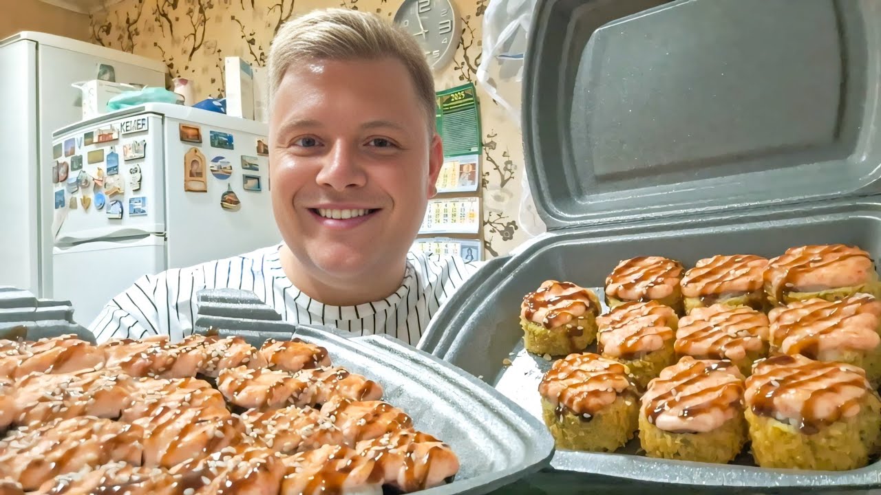 МУКБАНГ😋 РОЛЛЫ🍣 СУШИ😲 НУЖНЫ МЕДИКИ