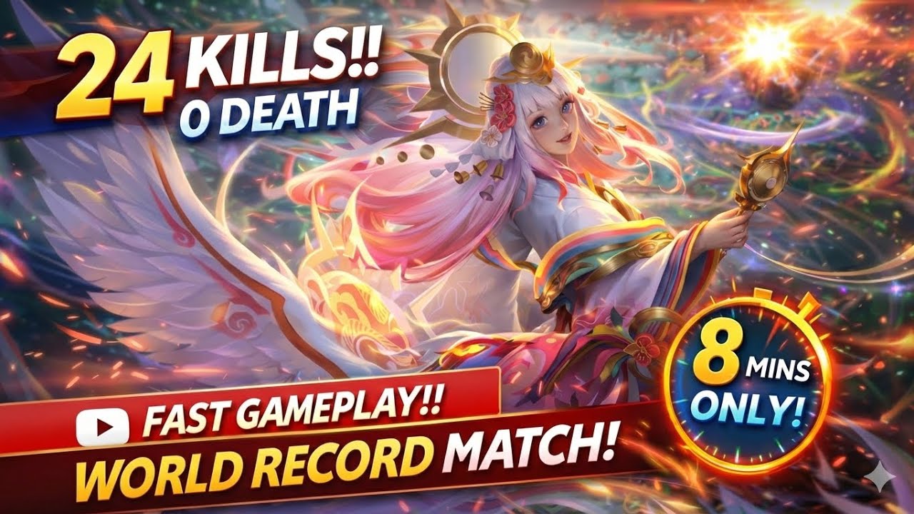 NAKORURU PERFECT ROTATION | WORLD RECORD 8MINS END, 24 KILLS NO DEATH!!! PRO GAMEPLAY