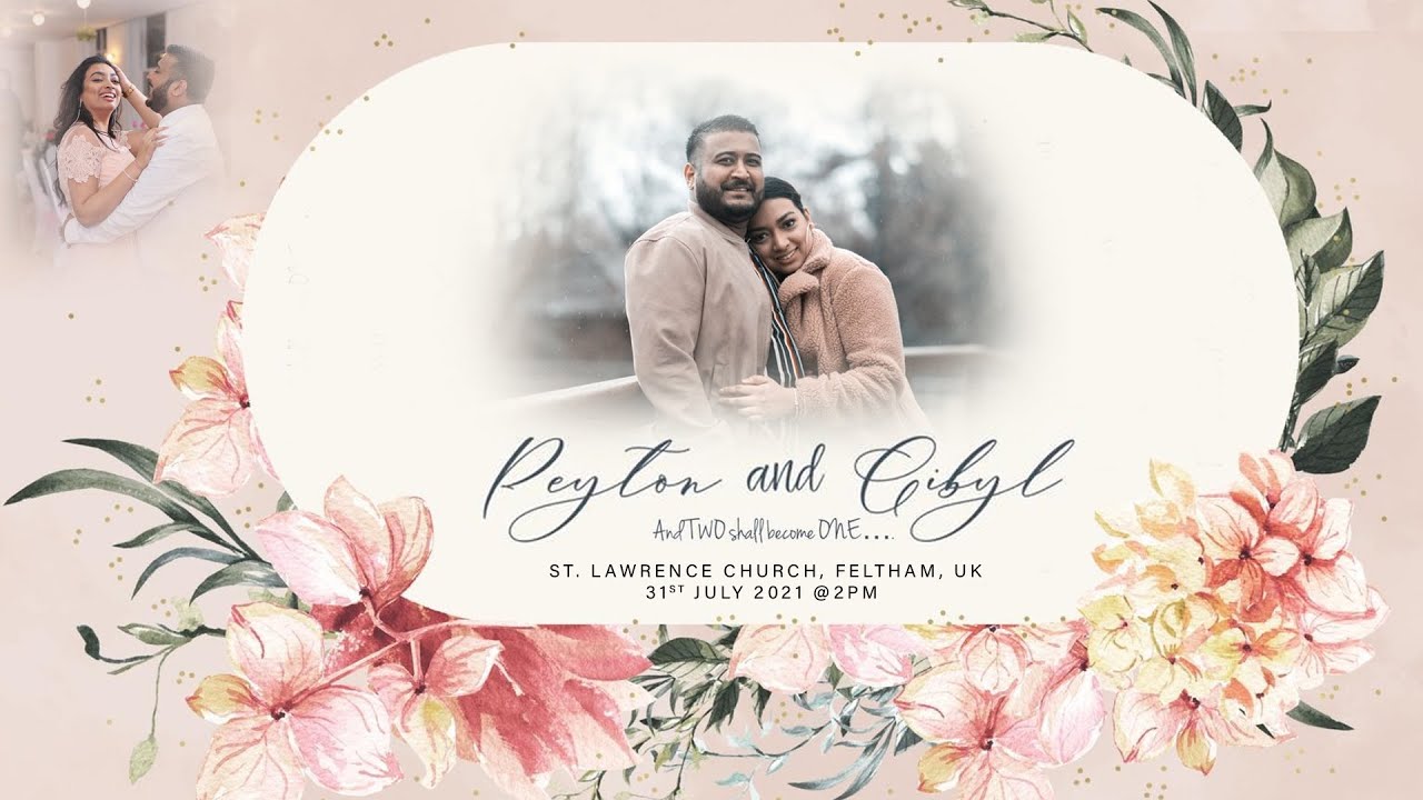 || Peyton & Cibyl || Wedding Live Stream 31st July 2.00 PM UK || R42PRO STUDIO